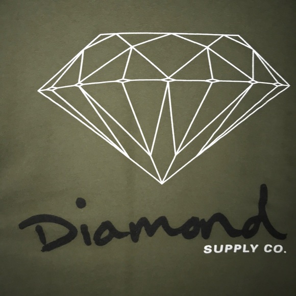 Olive/military green Diamond Supply Co. Tee. - Picture 2 of 6